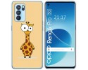 Funda Silicona para Oppo Reno 6 Pro 5G diseño Jirafa Dibujos