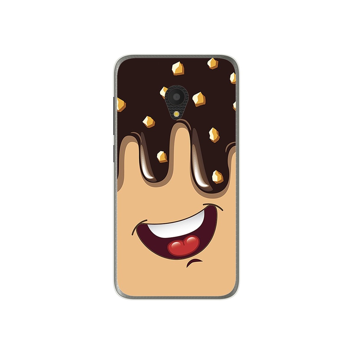 Funda Gel Tpu para Alcatel U5 (4G) / Orange Rise 52 Diseño Helado Chocolate Dibujos