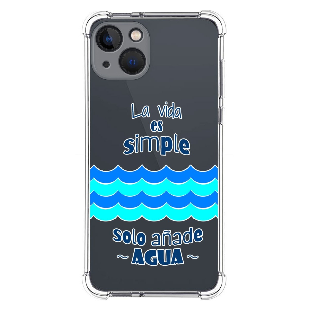 Funda Silicona Antigolpes compatible con Iphone 13 (6.1) diseño Agua Dibujos