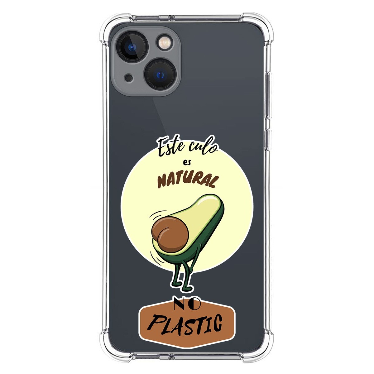 Funda Silicona Antigolpes compatible con Iphone 13 (6.1) diseño Culo Natural Dibujos