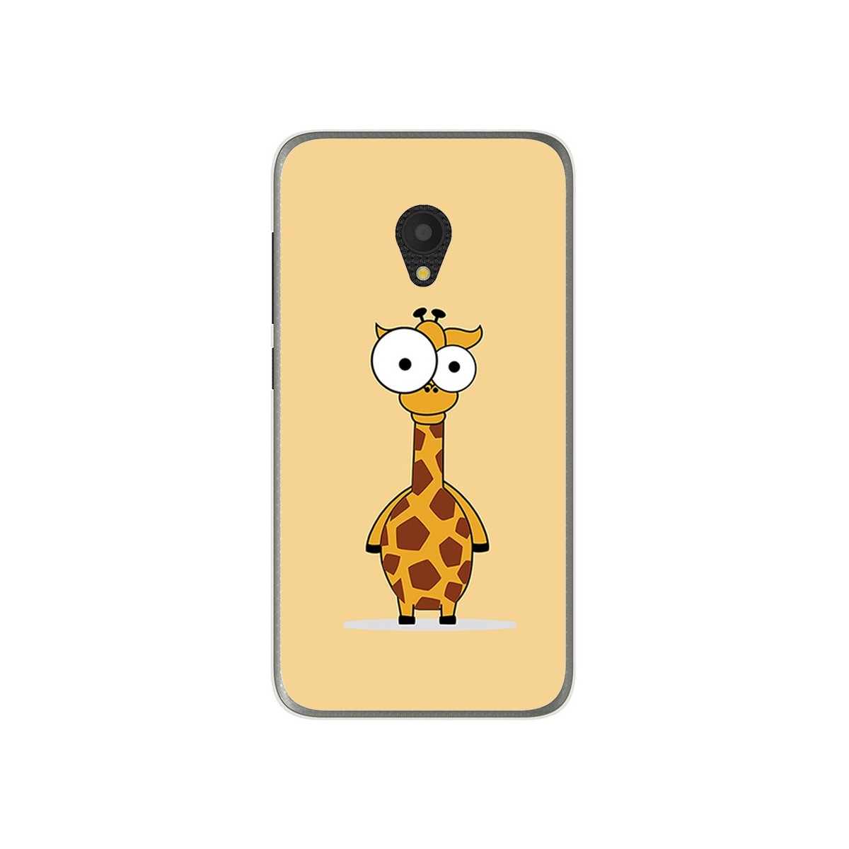 Funda Gel Tpu para Alcatel U5 (4G) / Orange Rise 52 Diseño Jirafa Dibujos