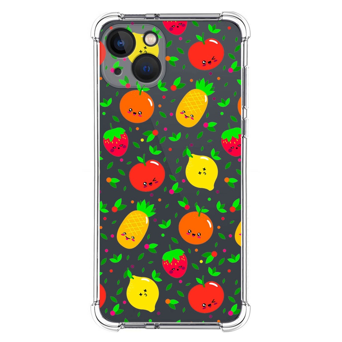 Funda Silicona Antigolpes compatible con Iphone 13 (6.1) diseño Frutas 01 Dibujos