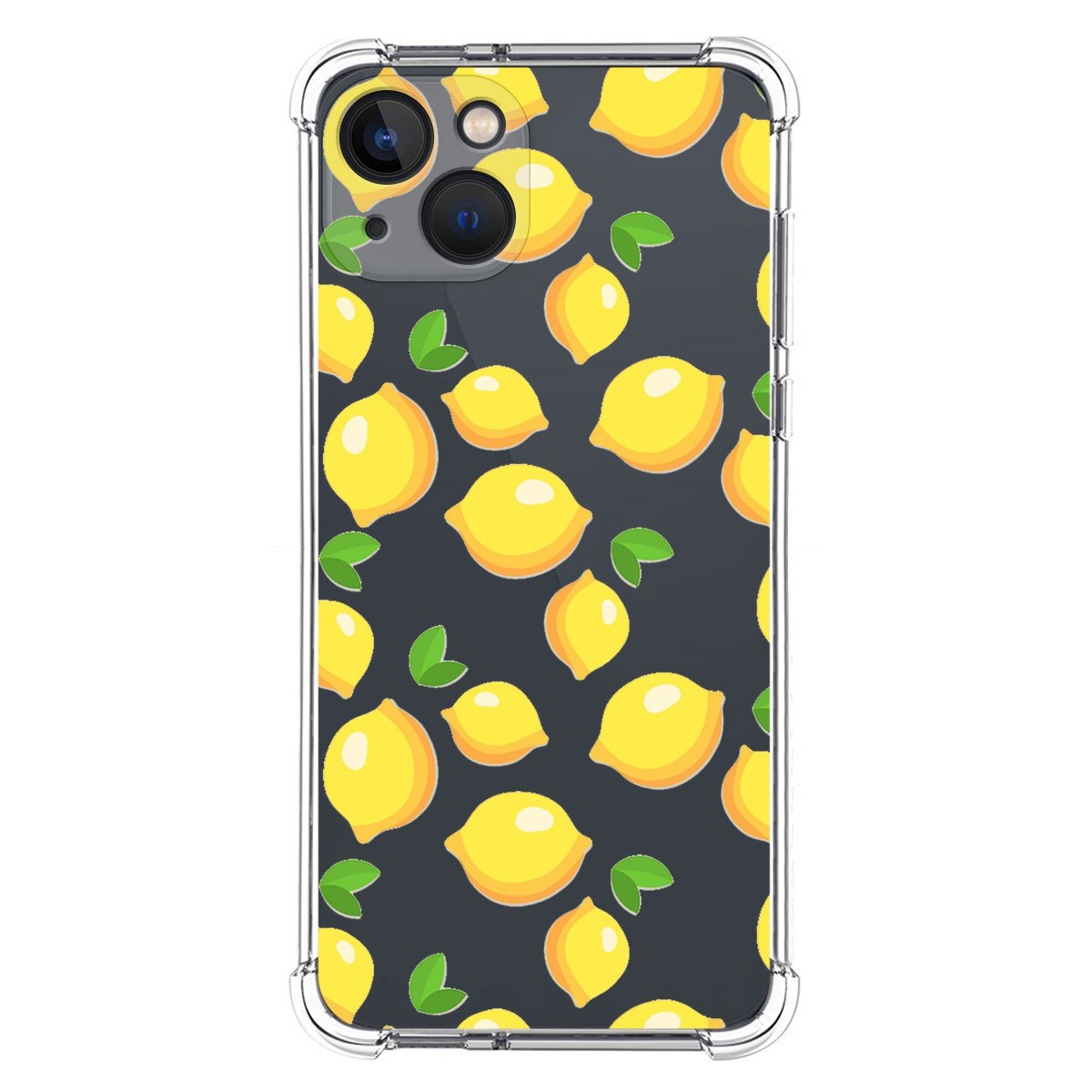 Funda Silicona Antigolpes compatible con Iphone 13 (6.1) diseño Limones Dibujos