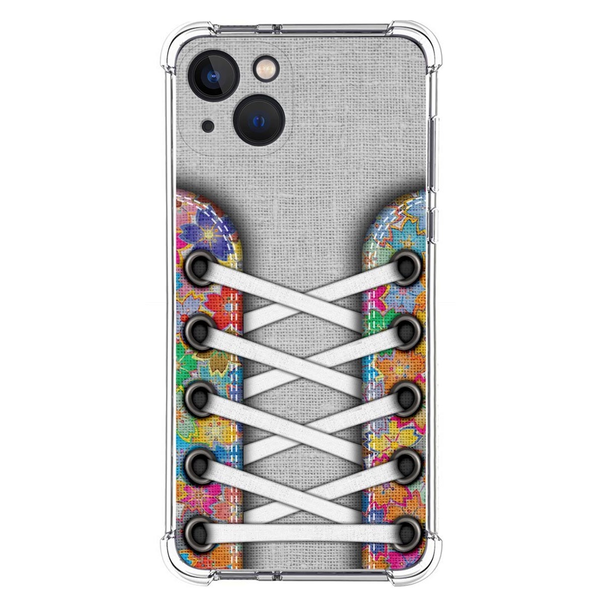 Funda Silicona Antigolpes compatible con Iphone 13 (6.1) diseño Zapatillas 04 Dibujos