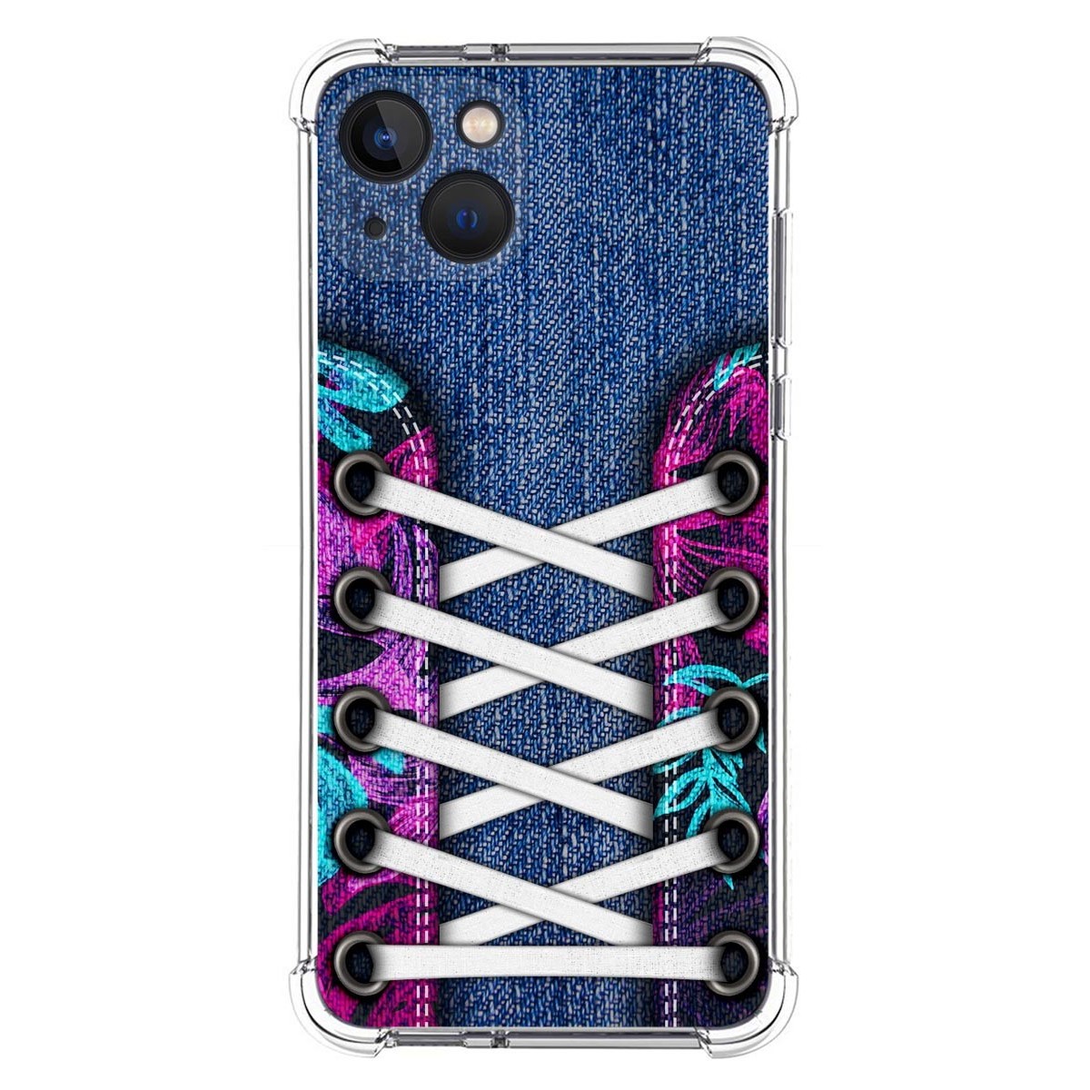 Funda Silicona Antigolpes compatible con Iphone 13 (6.1) diseño Zapatillas 06 Dibujos