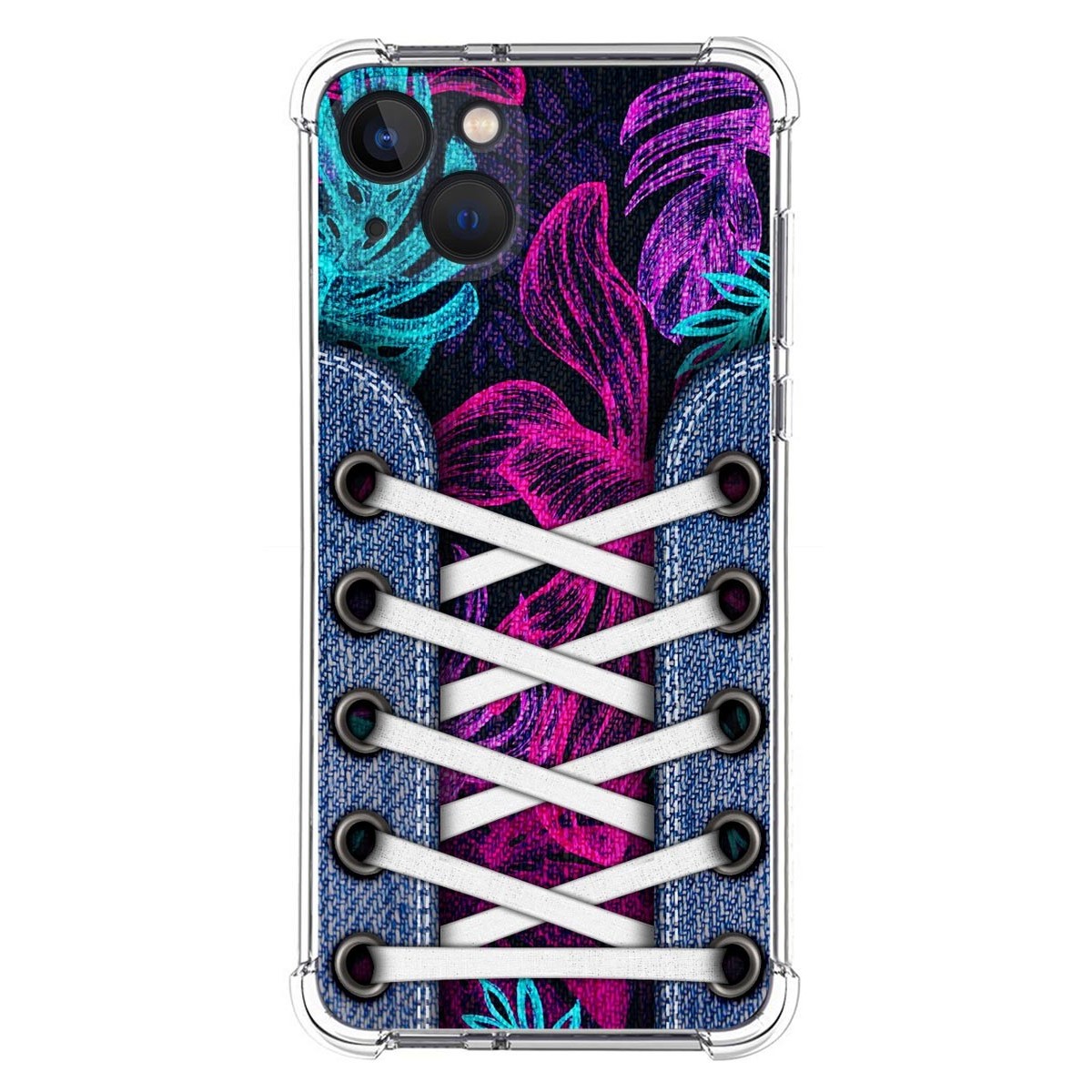 Funda Silicona Antigolpes compatible con Iphone 13 (6.1) diseño Zapatillas 07 Dibujos