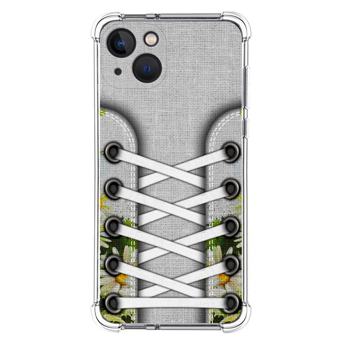 Funda Silicona Antigolpes compatible con Iphone 13 (6.1) diseño Zapatillas 08 Dibujos