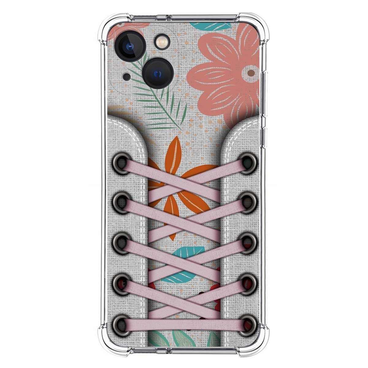 Funda Silicona Antigolpes compatible con Iphone 13 (6.1) diseño Zapatillas 09 Dibujos