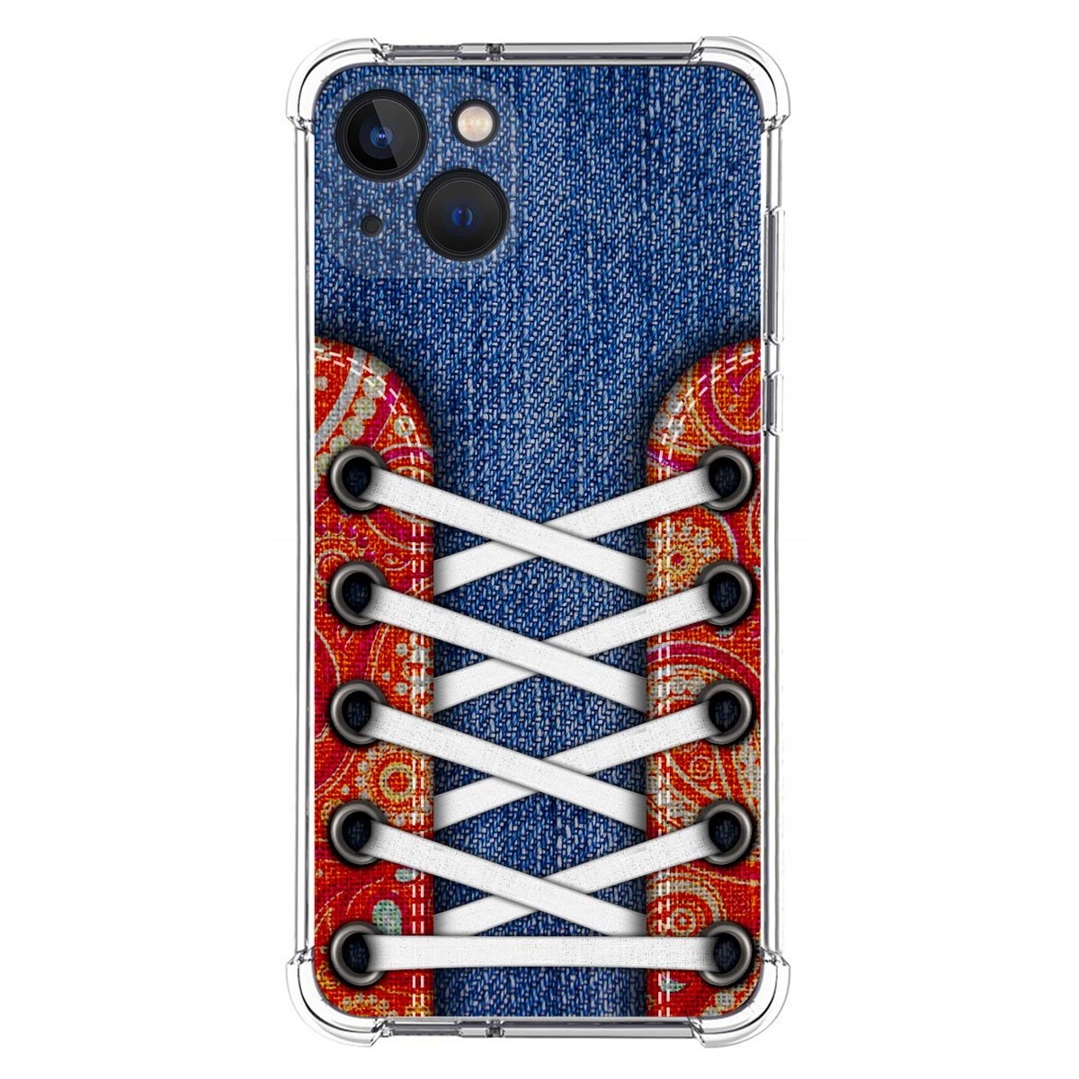 Funda Silicona Antigolpes compatible con Iphone 13 (6.1) diseño Zapatillas 11 Dibujos