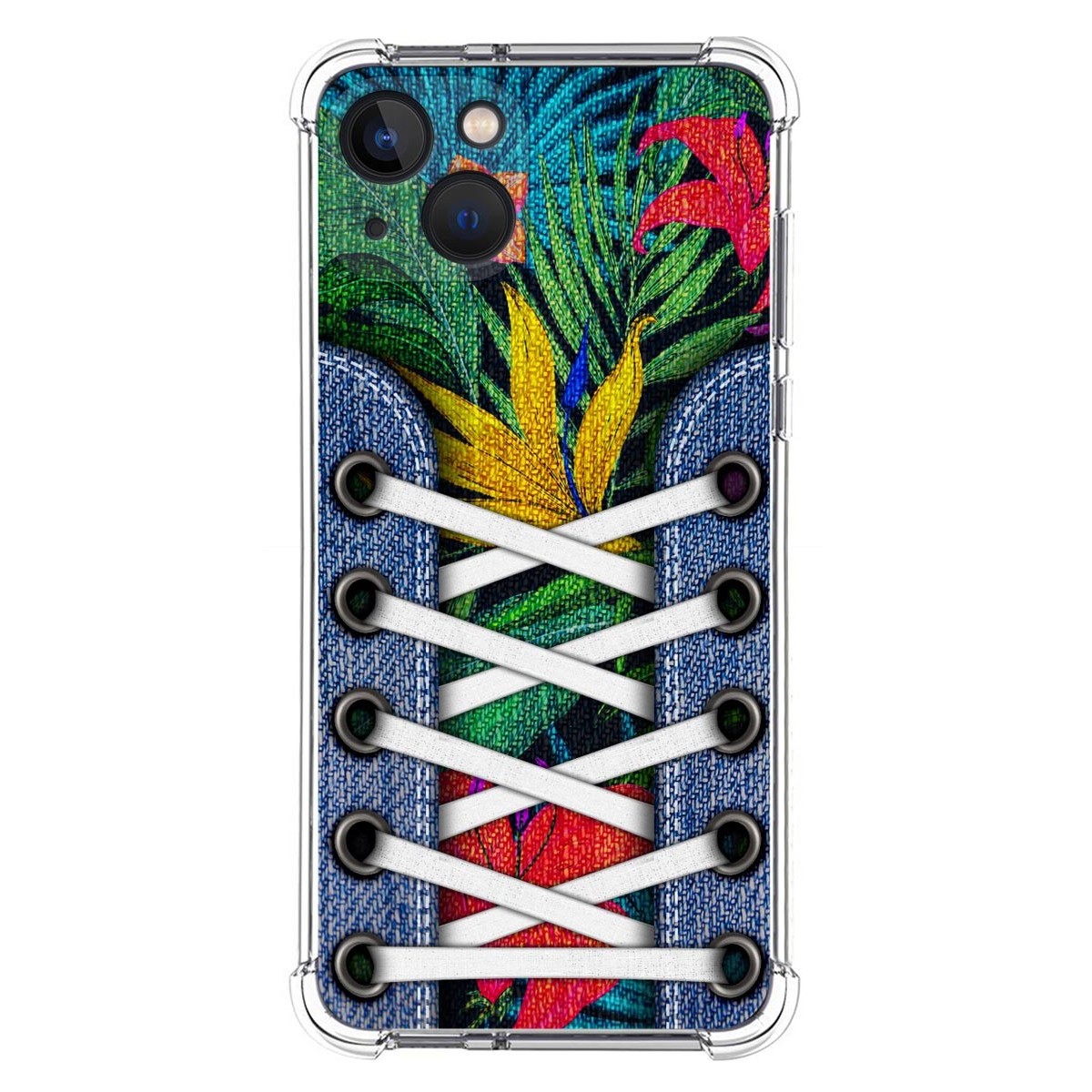 Funda Silicona Antigolpes compatible con Iphone 13 (6.1) diseño Zapatillas 12 Dibujos