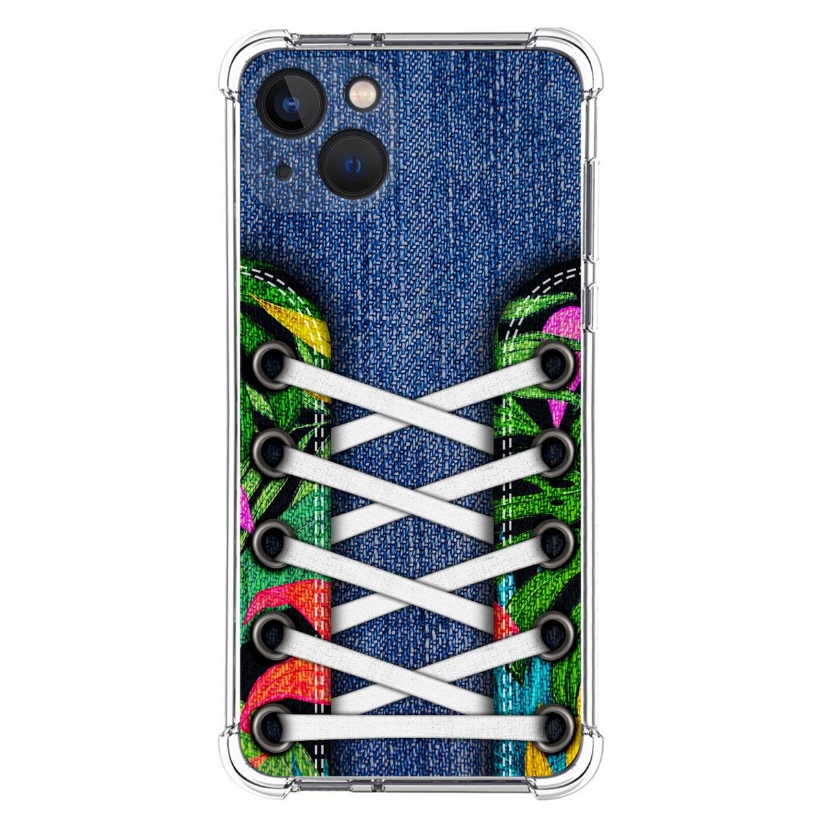 Funda Silicona Antigolpes compatible con Iphone 13 (6.1) diseño Zapatillas 13 Dibujos
