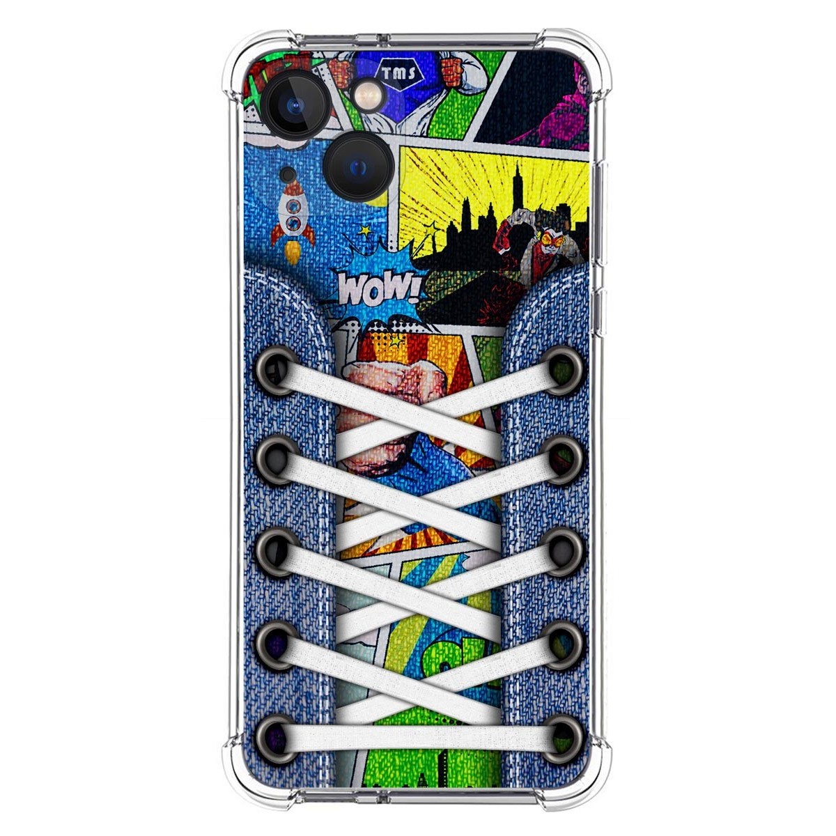 Funda Silicona Antigolpes compatible con Iphone 13 (6.1) diseño Zapatillas 14 Dibujos