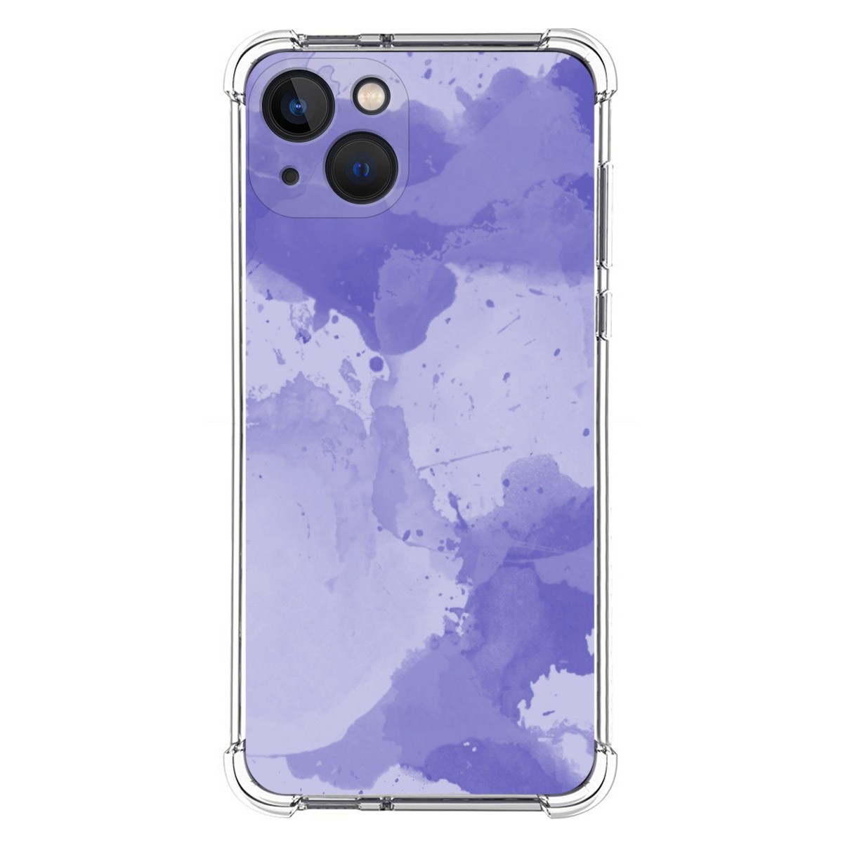 Funda Silicona Antigolpes compatible con Iphone 13 (6.1) diseño Acuarela 01 Dibujos