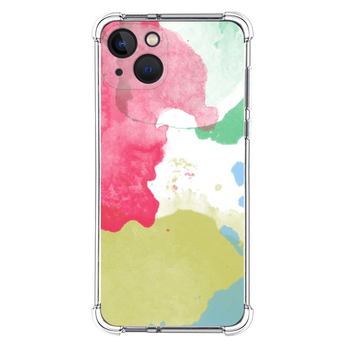 Funda Silicona Antigolpes compatible con Iphone 13 (6.1) diseño Acuarela 02 Dibujos