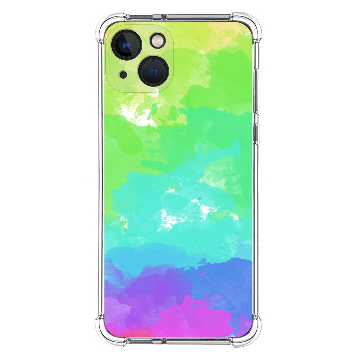 Funda Silicona Antigolpes compatible con Iphone 13 (6.1) diseño Acuarela 03 Dibujos