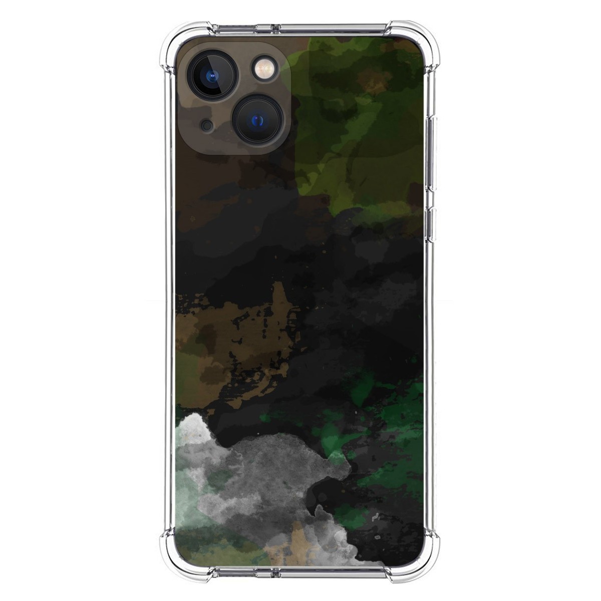 Funda Silicona Antigolpes compatible con Iphone 13 (6.1) diseño Acuarela 12 Dibujos