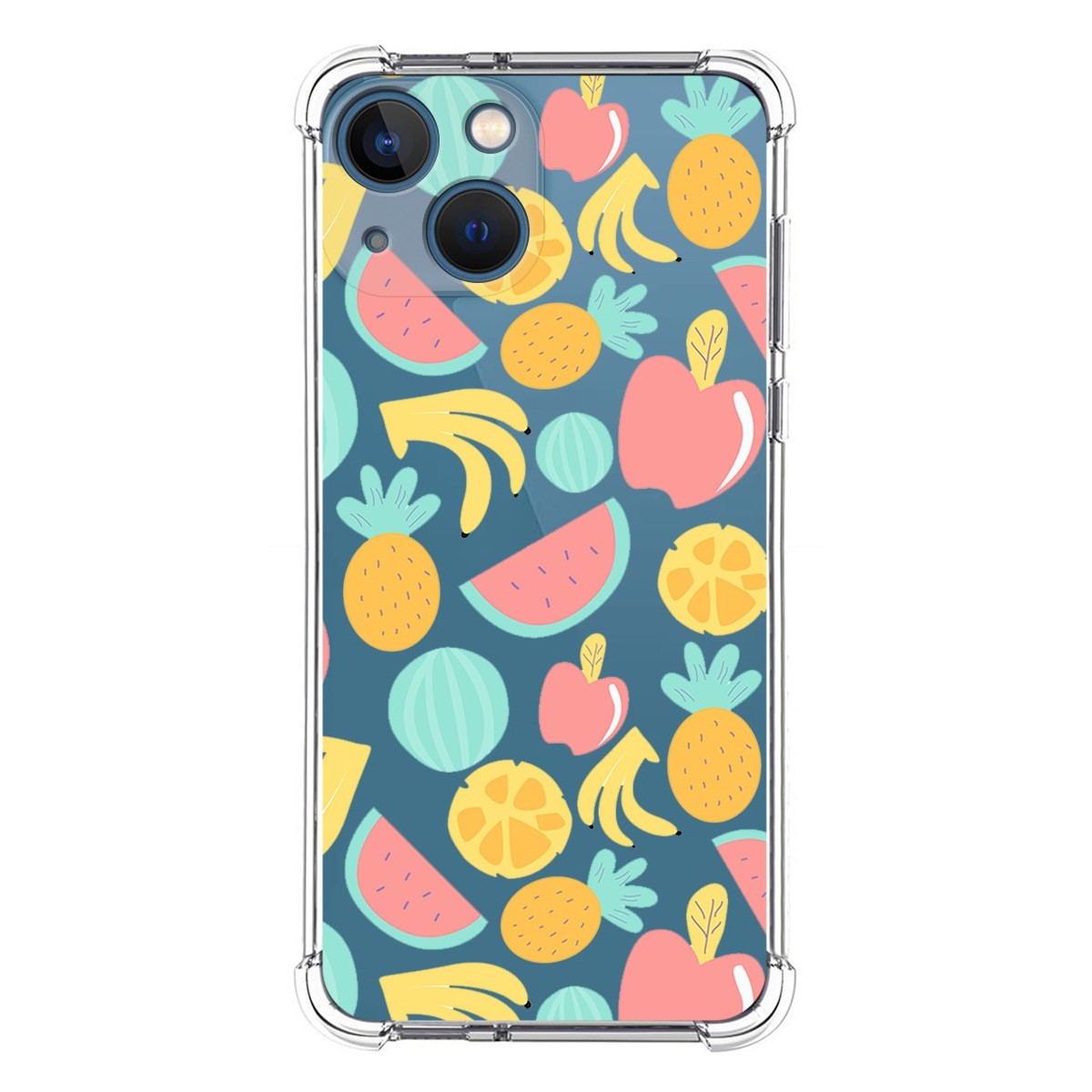 Funda Silicona Antigolpes compatible con Iphone 13 Mini (5.4) diseño Frutas 02 Dibujos