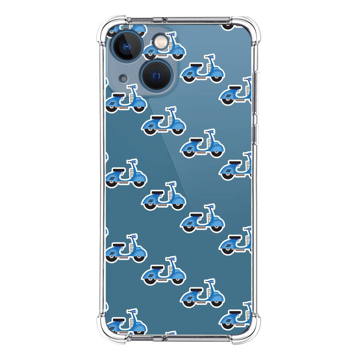 Funda Silicona Antigolpes compatible con Iphone 13 Mini (5.4) diseño Scooter Dibujos