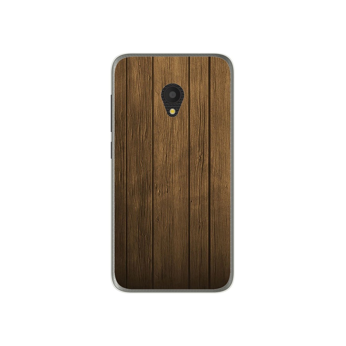Funda Gel Tpu para Alcatel U5 (4G) / Orange Rise 52 Diseño Madera Dibujos