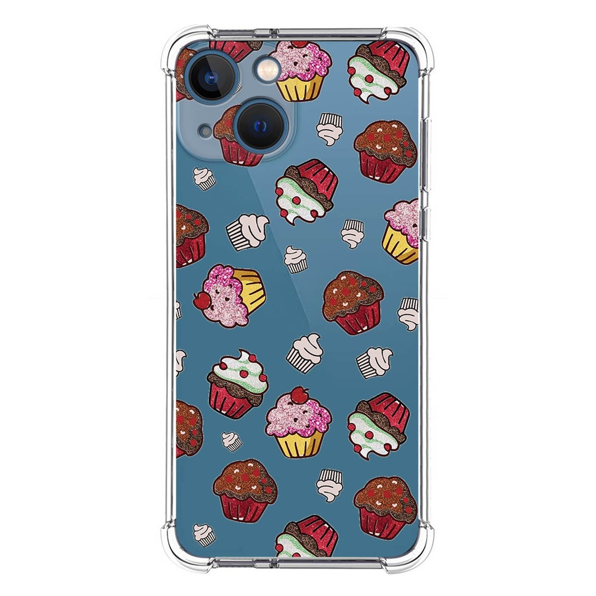 Funda Silicona Antigolpes compatible con Iphone 13 Mini (5.4) diseño Muffins Dibujos