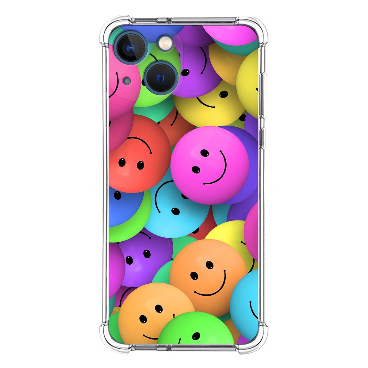 Funda Silicona Antigolpes compatible con Iphone 13 Mini (5.4) diseño Smile Dibujos