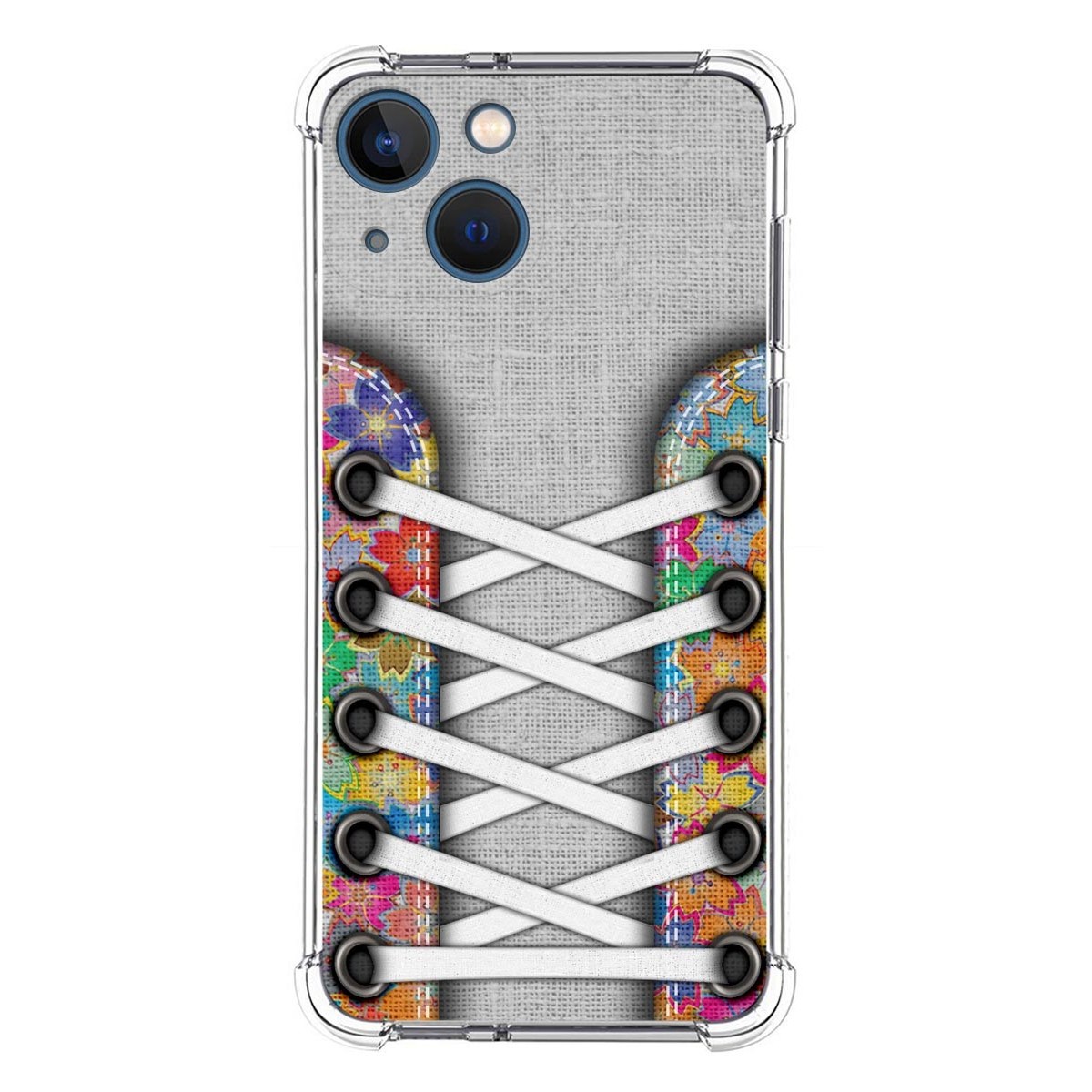 Funda Silicona Antigolpes compatible con Iphone 13 Mini (5.4) diseño Zapatillas 04 Dibujos