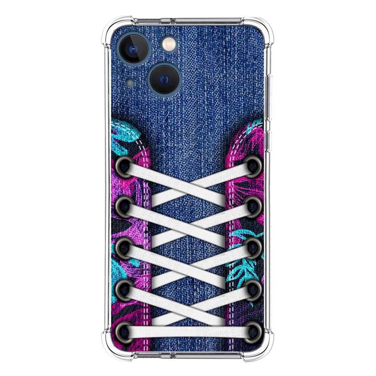 Funda Silicona Antigolpes compatible con Iphone 13 Mini (5.4) diseño Zapatillas 06 Dibujos