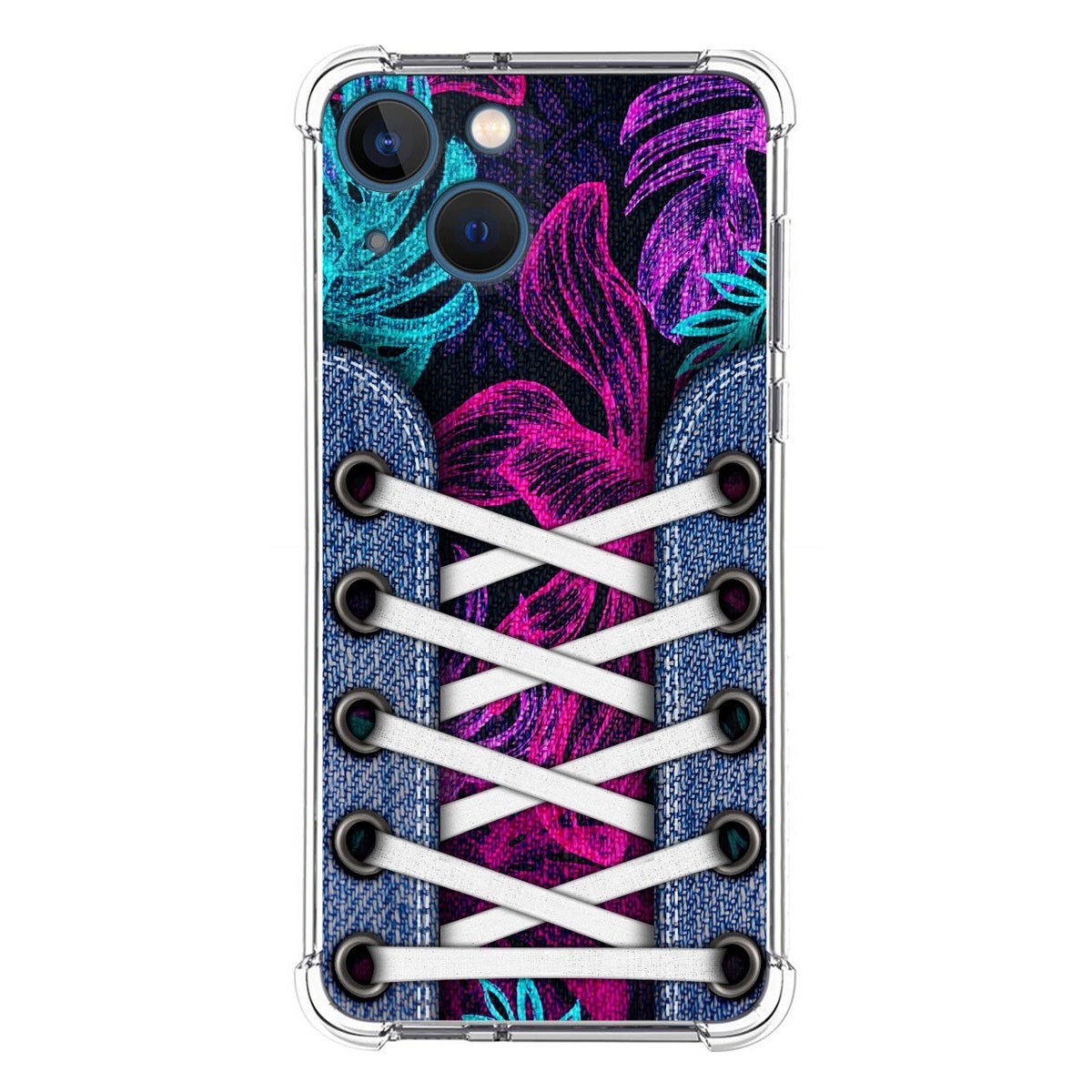 Funda Silicona Antigolpes compatible con Iphone 13 Mini (5.4) diseño Zapatillas 07 Dibujos