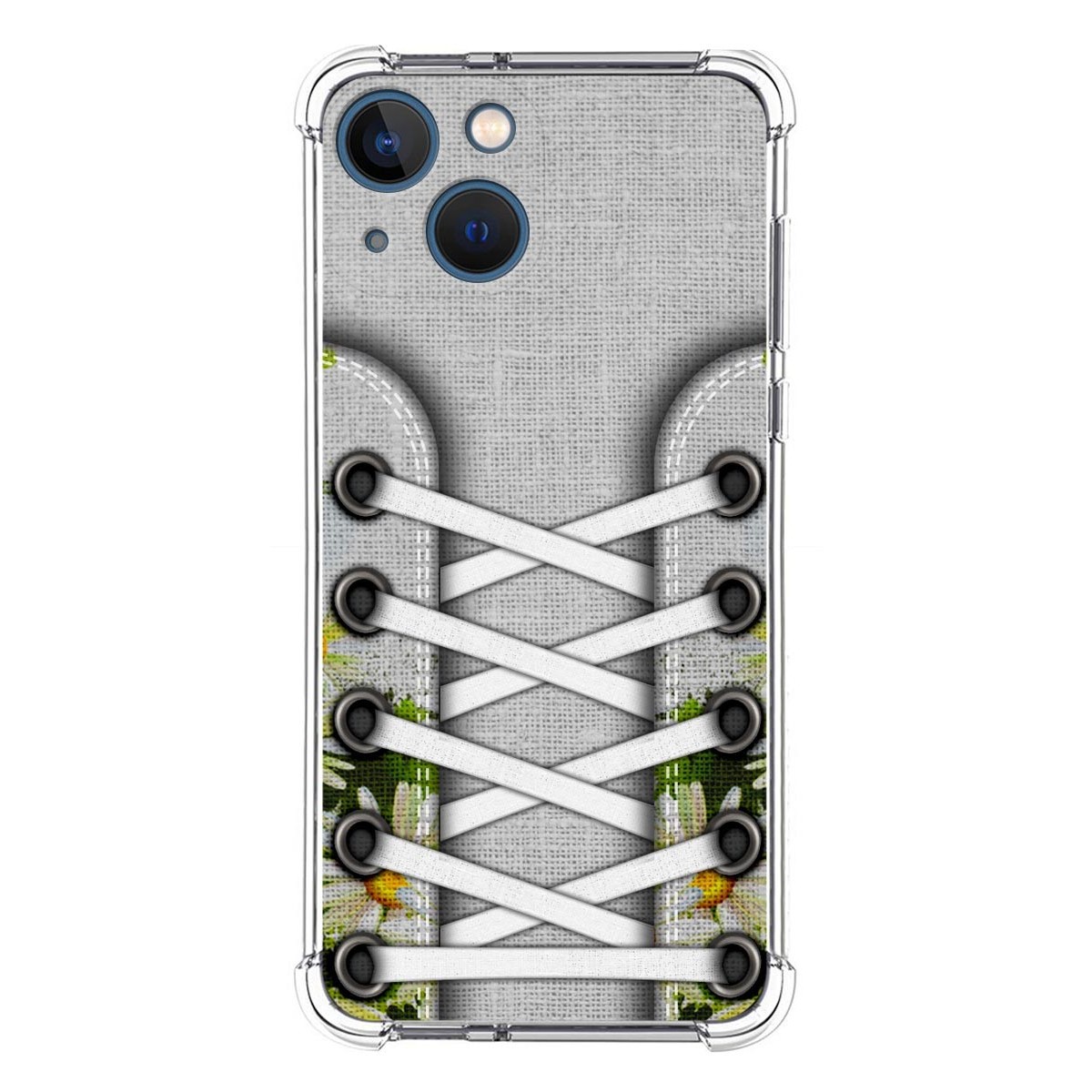 Funda Silicona Antigolpes compatible con Iphone 13 Mini (5.4) diseño Zapatillas 08 Dibujos