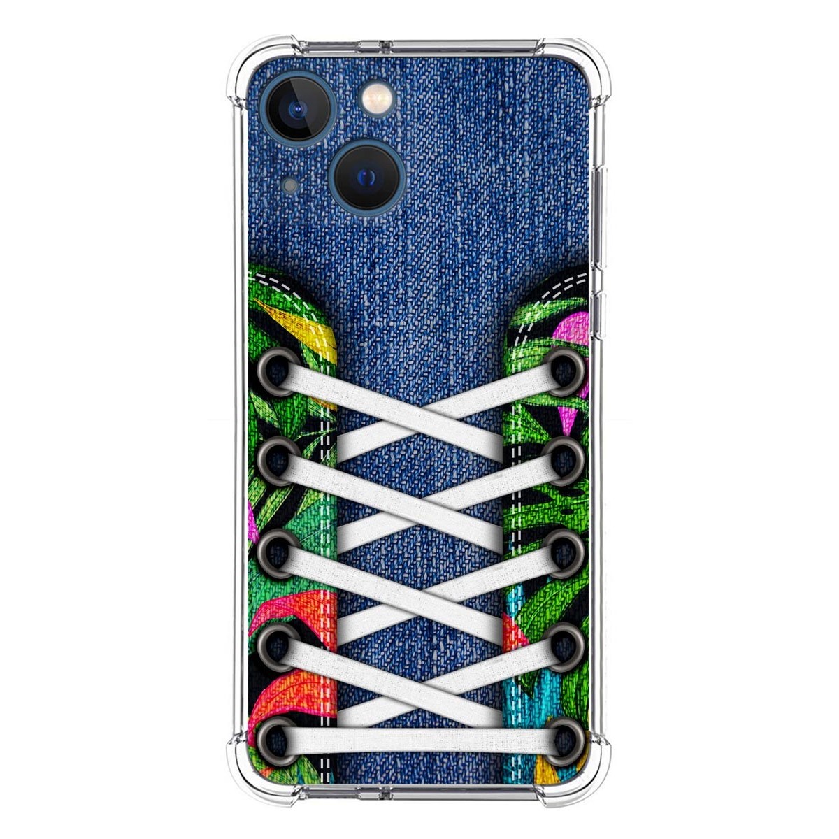 Funda Silicona Antigolpes compatible con Iphone 13 Mini (5.4) diseño Zapatillas 13 Dibujos
