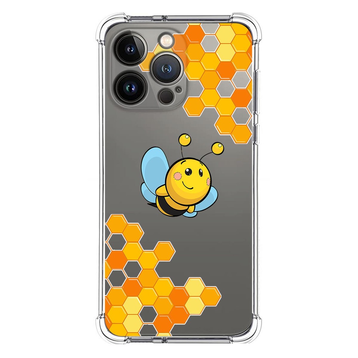Funda Silicona Antigolpes compatible con Iphone 13 Pro (6.1) diseño Abeja Dibujos