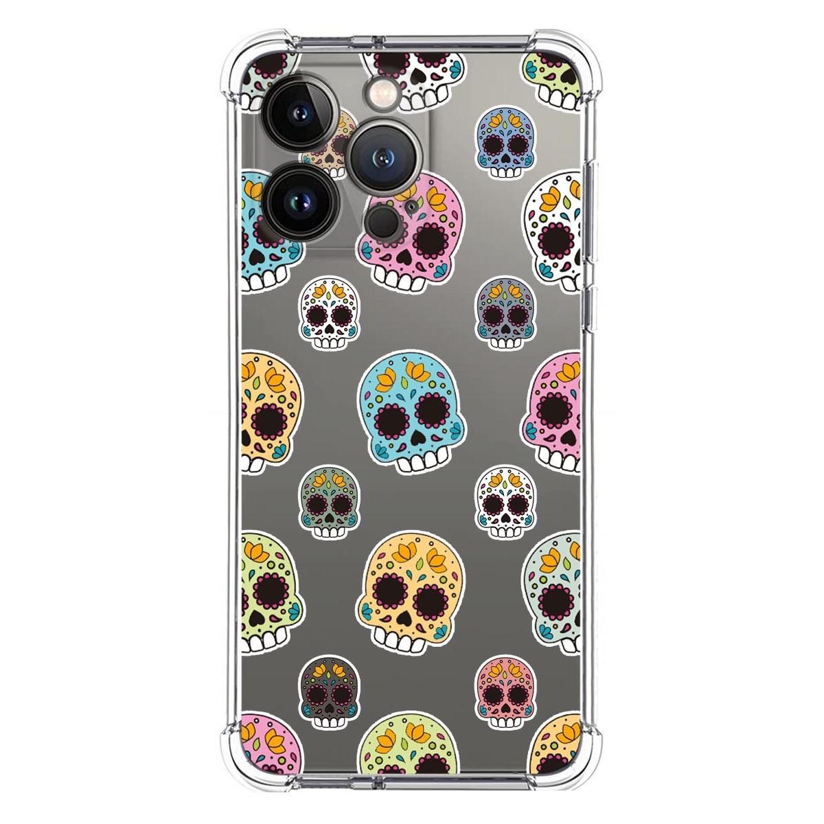 Funda Silicona Antigolpes compatible con Iphone 13 Pro (6.1) diseño Catrina Dibujos
