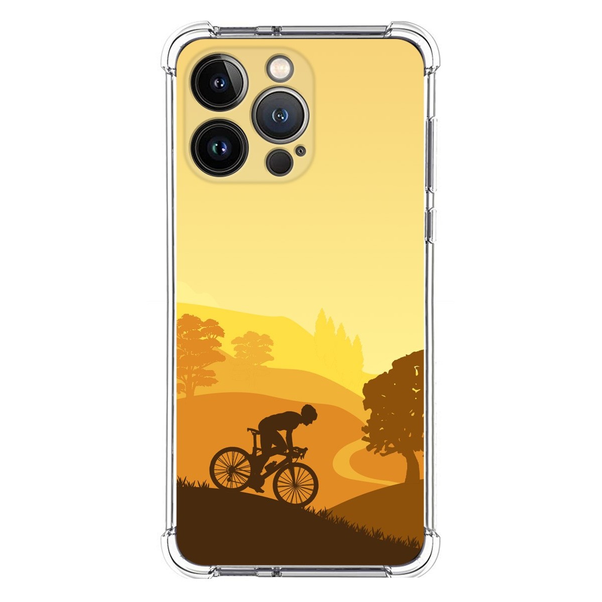 Funda Silicona Antigolpes compatible con Iphone 13 Pro (6.1) diseño Ciclista Dibujos