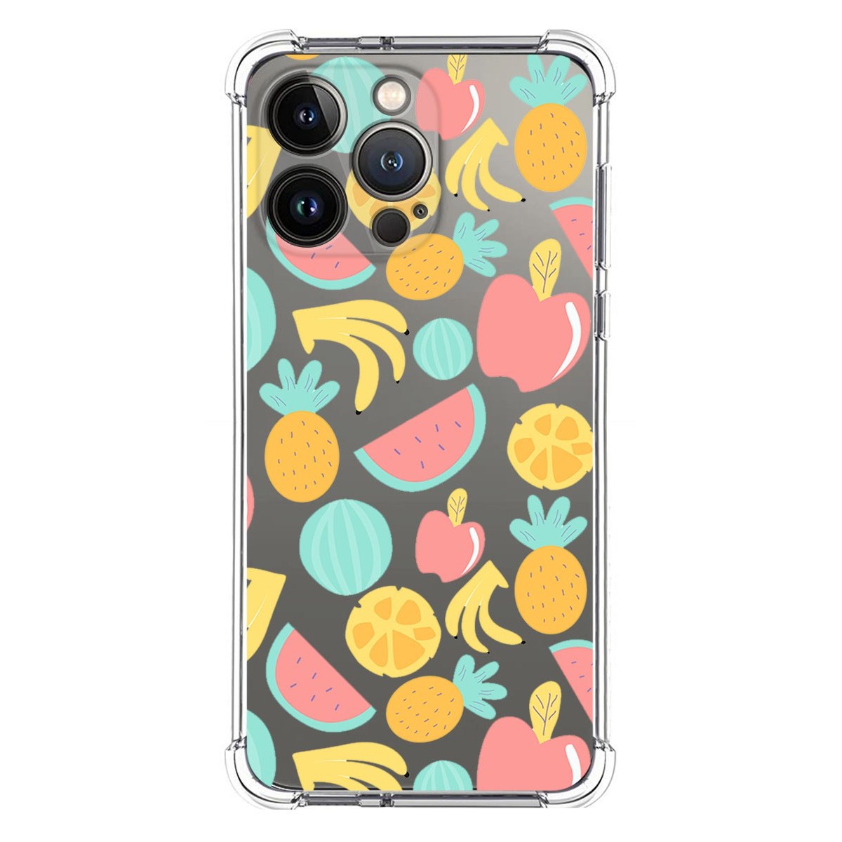 Funda Silicona Antigolpes compatible con Iphone 13 Pro (6.1) diseño Frutas 02 Dibujos