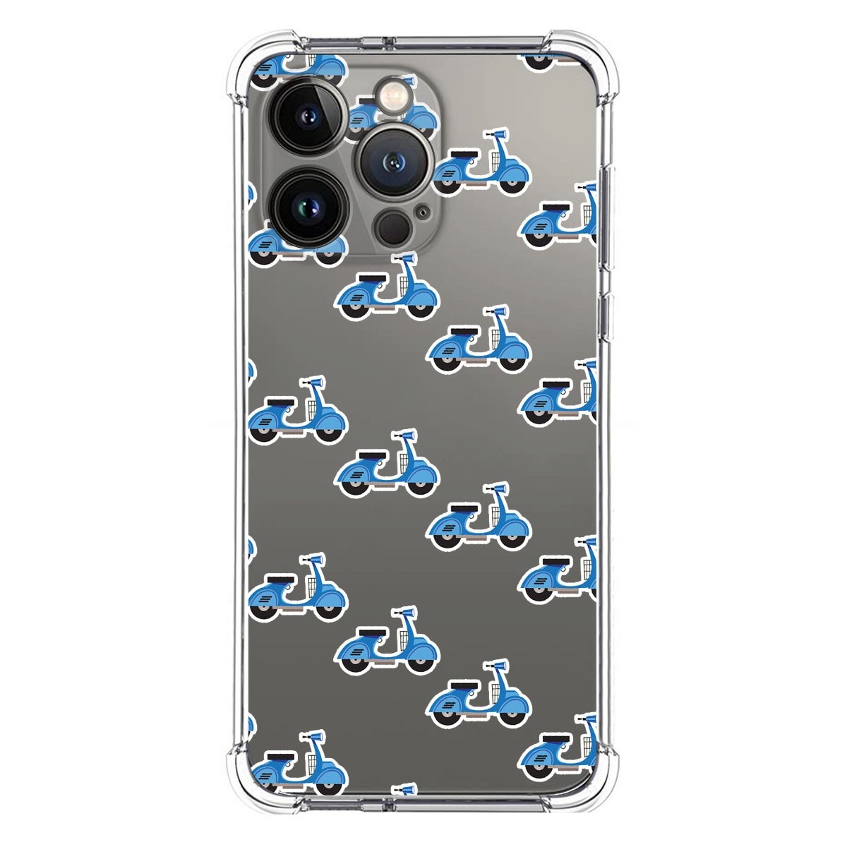 Funda Silicona Antigolpes compatible con Iphone 13 Pro (6.1) diseño Scooter Dibujos