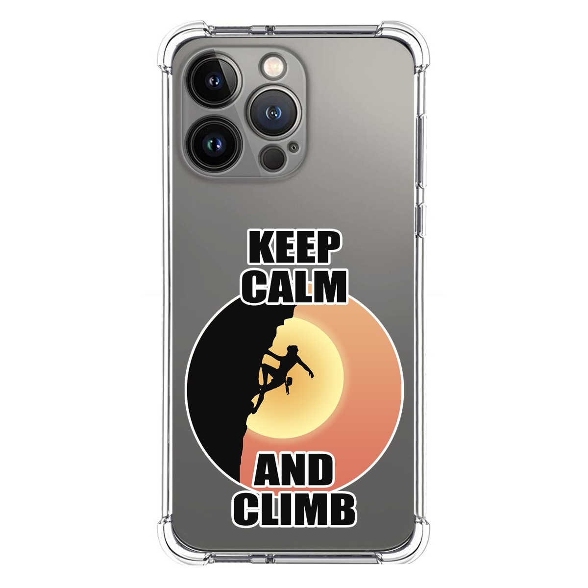 Funda Silicona Antigolpes compatible con Iphone 13 Pro (6.1) diseño Mujer Escalada Dibujos