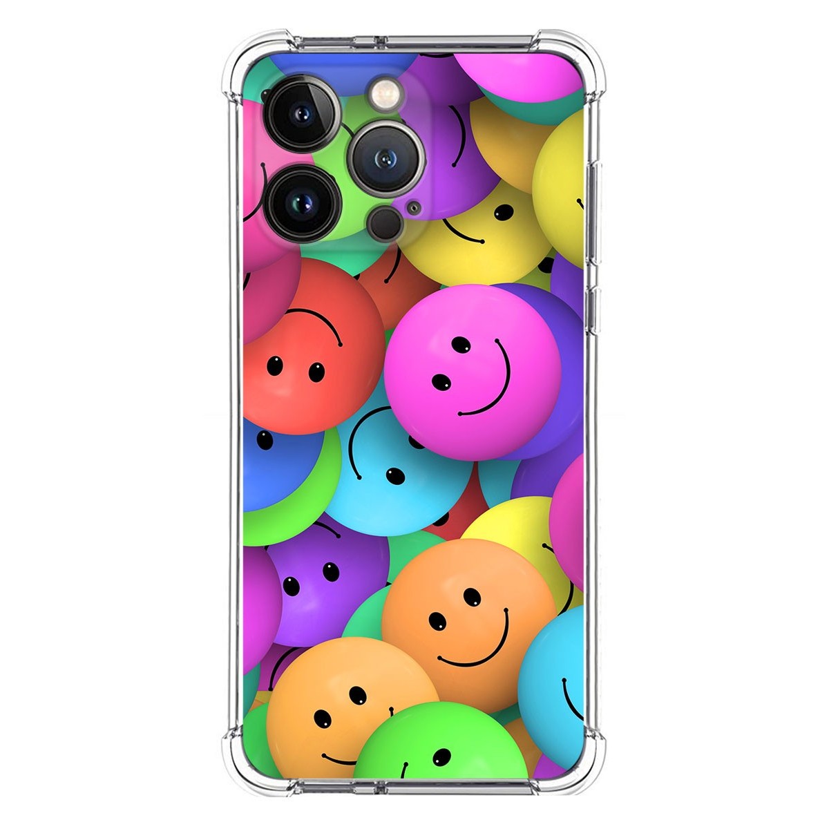 Funda Silicona Antigolpes compatible con Iphone 13 Pro (6.1) diseño Smile Dibujos