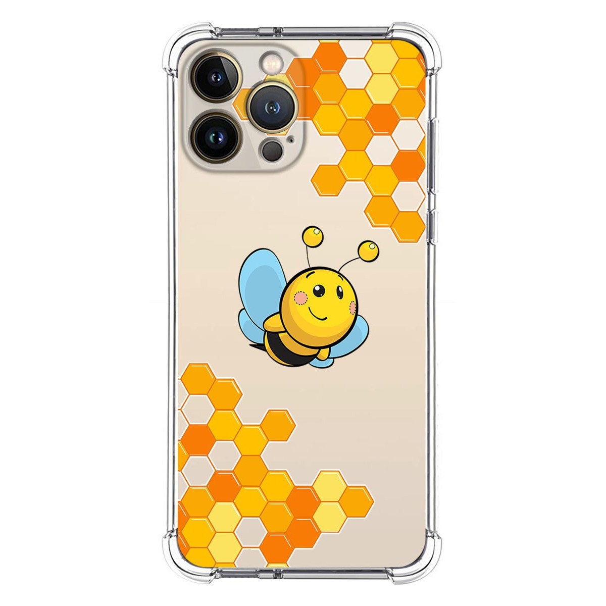 Funda Silicona Antigolpes compatible con Iphone 13 Pro Max (6.7) diseño Abeja Dibujos
