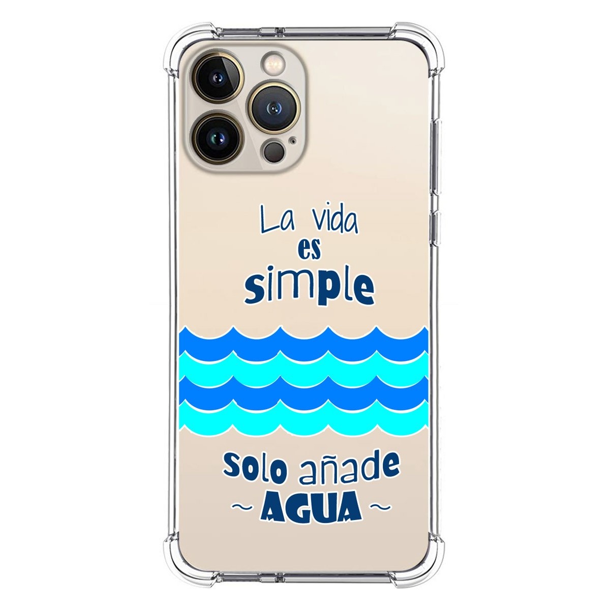 Funda Silicona Antigolpes compatible con Iphone 13 Pro Max (6.7) diseño Agua Dibujos