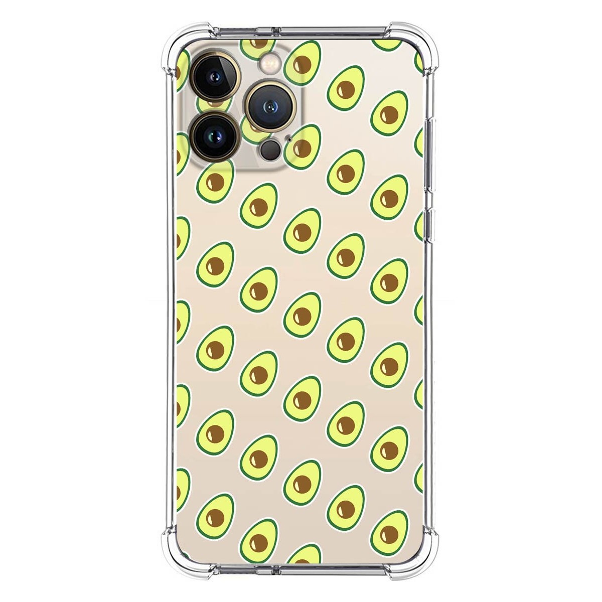 Funda Silicona Antigolpes compatible con Iphone 13 Pro Max (6.7) diseño Aguacate Dibujos