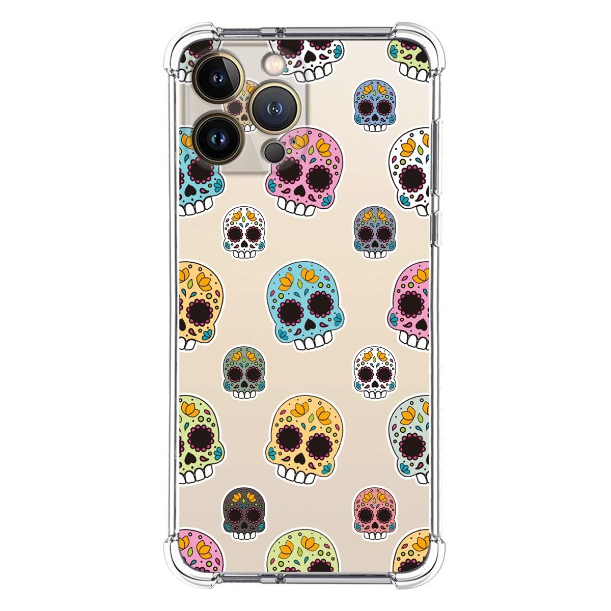 Funda Silicona Antigolpes compatible con Iphone 13 Pro Max (6.7) diseño Catrina Dibujos
