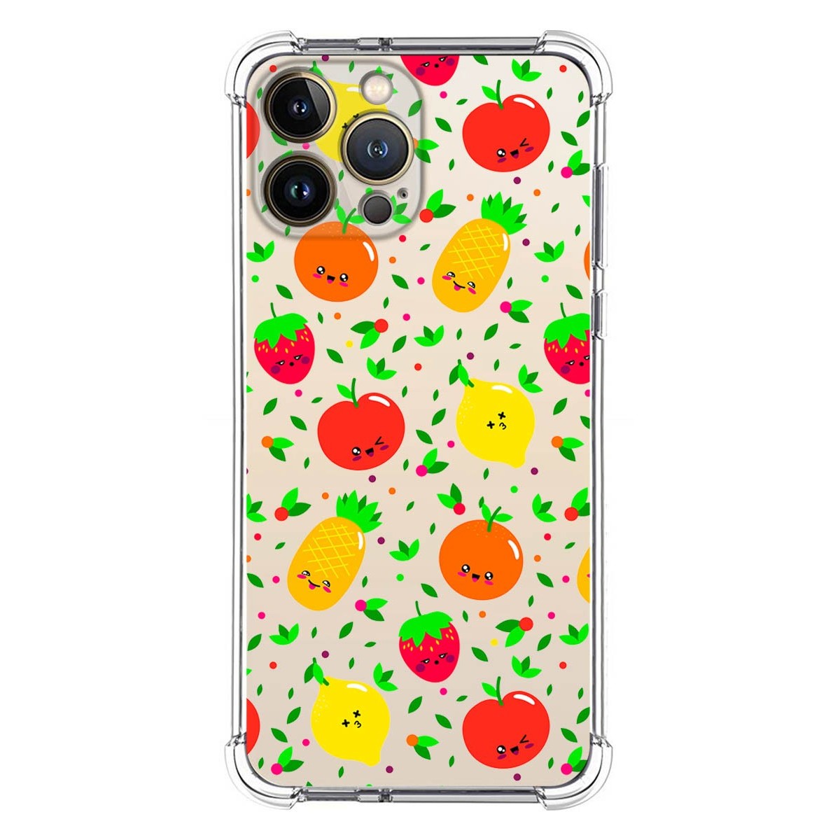 Funda Silicona Antigolpes compatible con Iphone 13 Pro Max (6.7) diseño Frutas 01 Dibujos