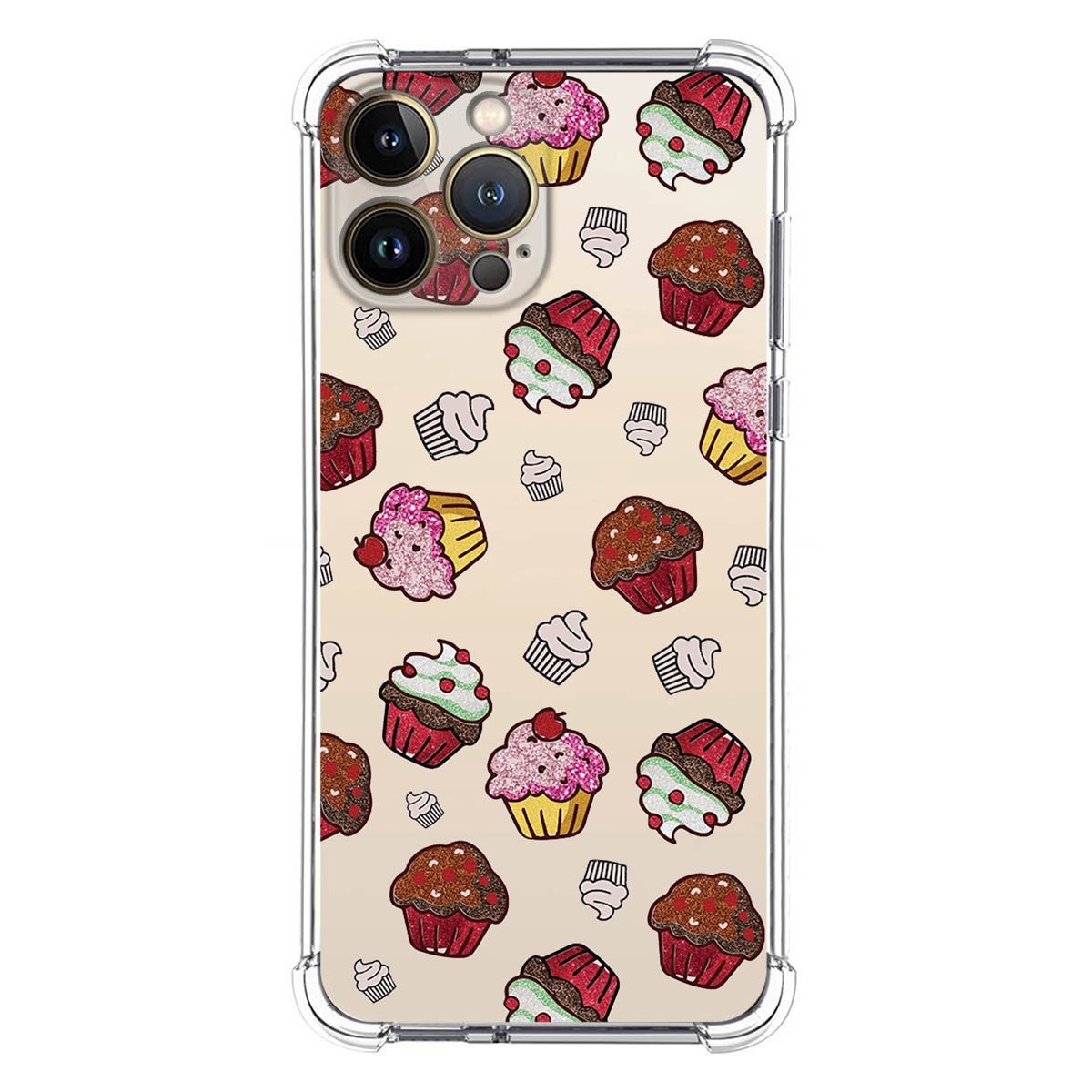 Funda Silicona Antigolpes compatible con Iphone 13 Pro Max (6.7) diseño Muffins Dibujos