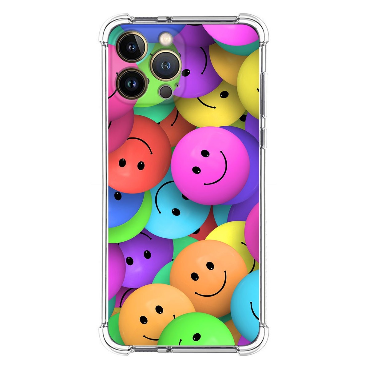 Funda Silicona Antigolpes compatible con Iphone 13 Pro Max (6.7) diseño Smile Dibujos