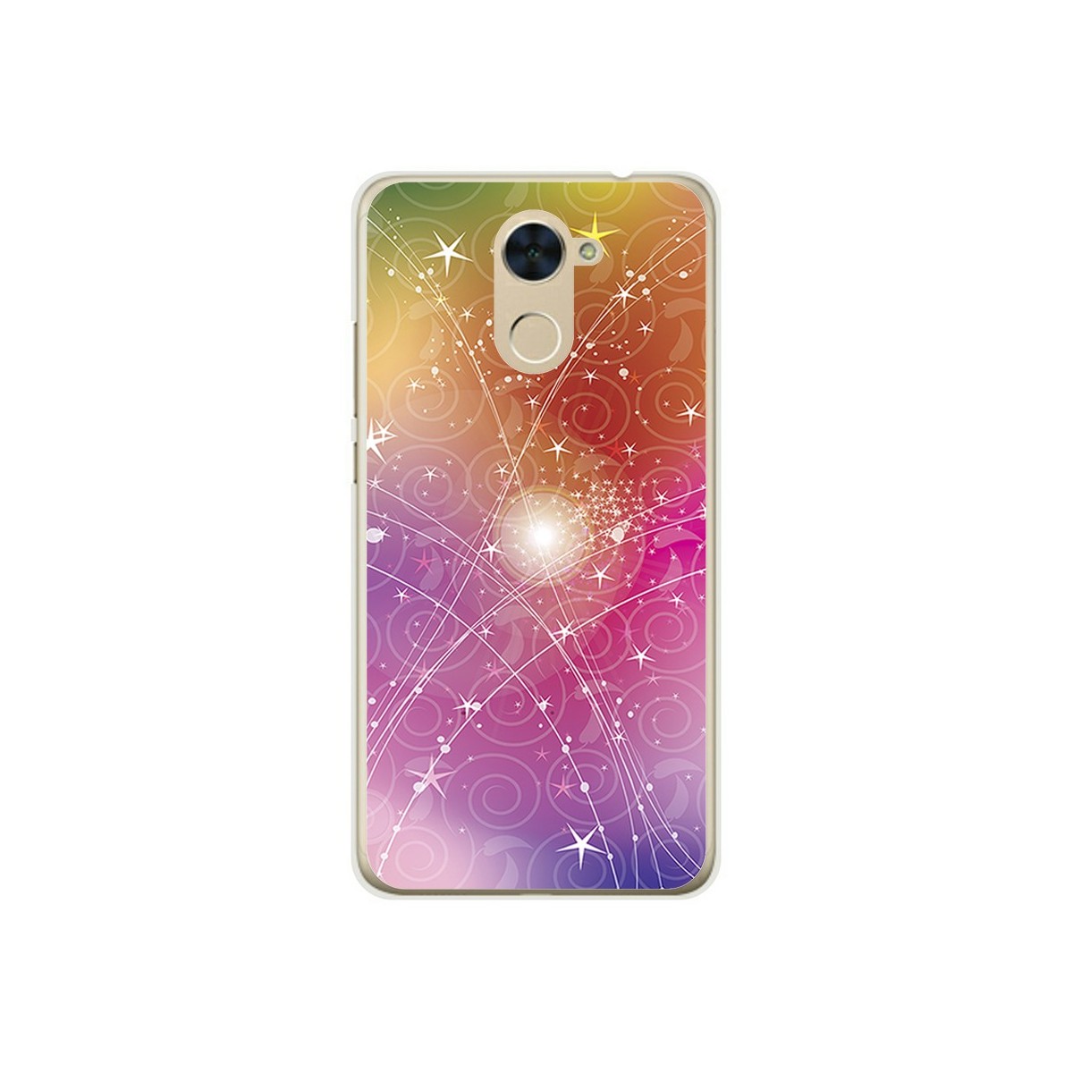 Funda Gel Tpu para Huawei Y7 Diseño Abstracto Dibujos