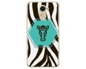 Funda Gel Tpu para Huawei Y7 Diseño Cebra Dibujos