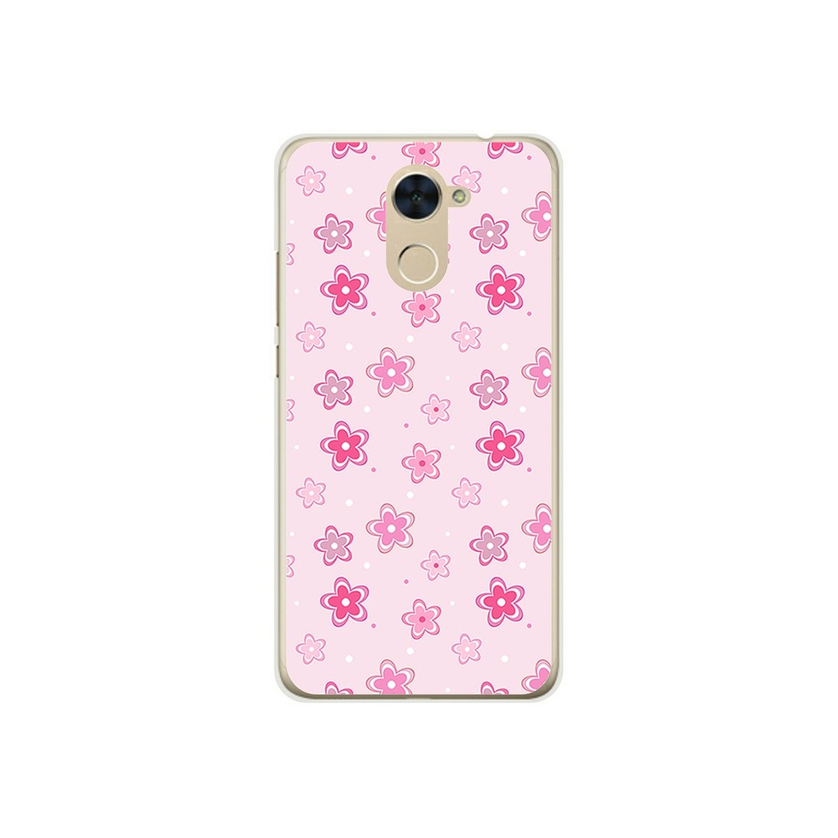 Funda Gel Tpu para Huawei Y7 Diseño Flores Dibujos