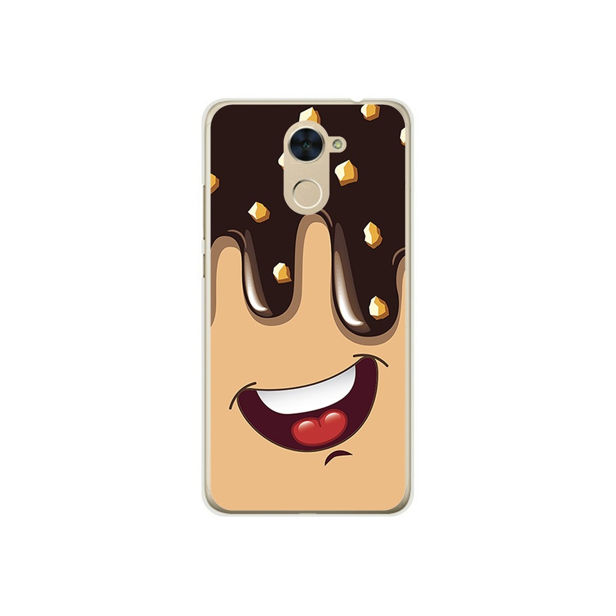 Funda Gel Tpu para Huawei Y7 Diseño Helado Chocolate Dibujos