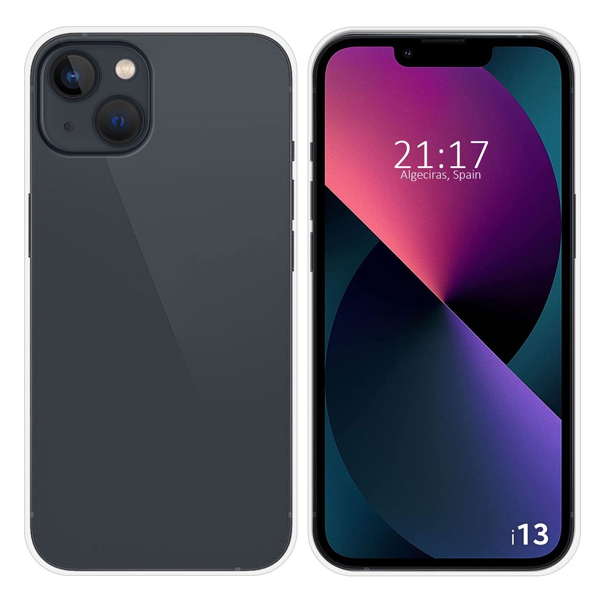 Funda Silicona Gel TPU Transparente compatible con Iphone 13 (6.1)