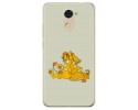 Funda Gel Tpu para Huawei Y7 Diseño Leones Dibujos
